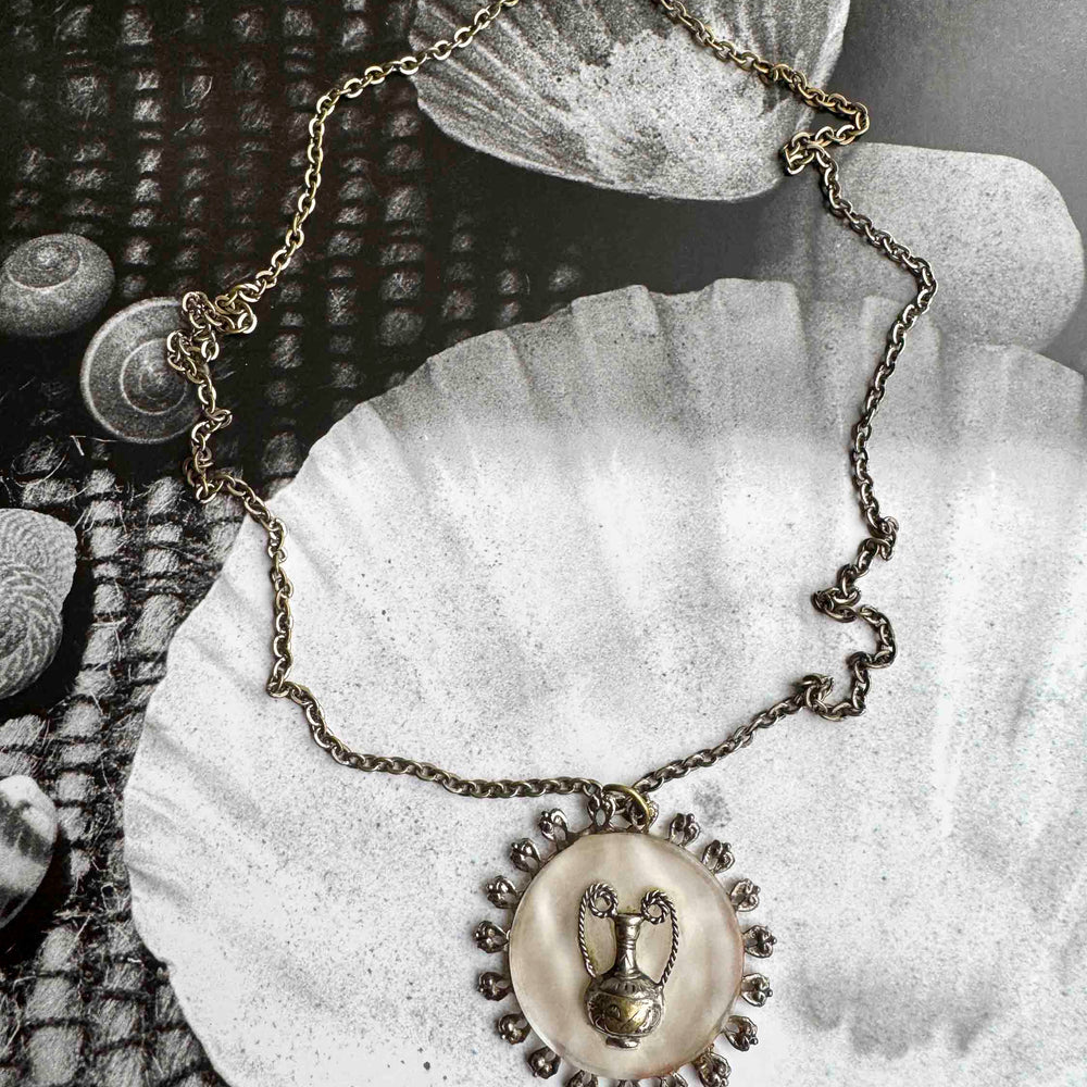 Vintage Greek-Inspired Pendant Necklace