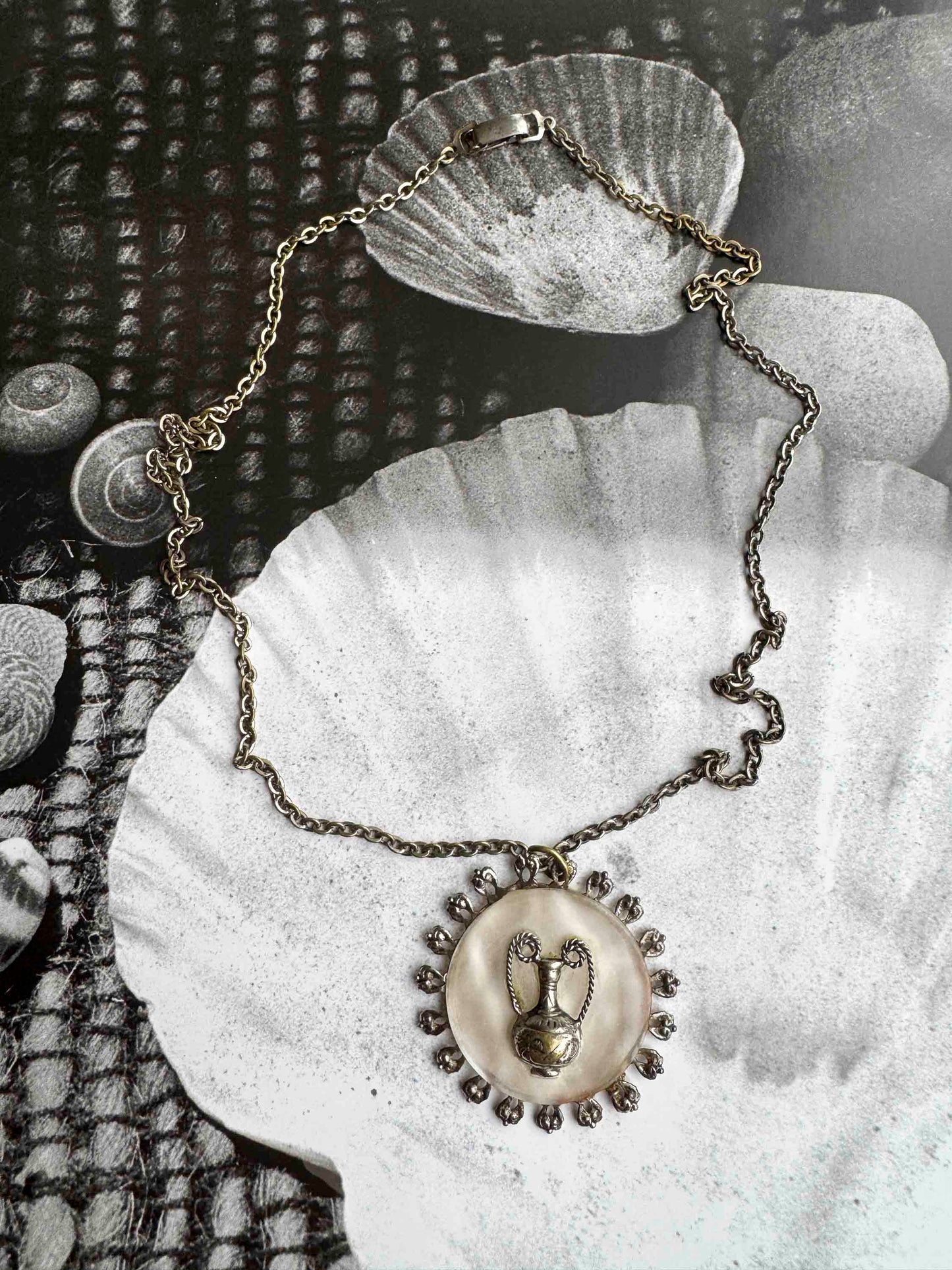 Vintage Greek-Inspired Pendant Necklace