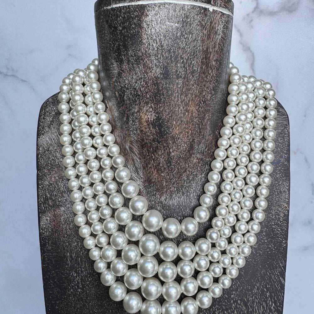 
                      
                        Vintage Multi-Strand Pearl Necklace – Classic Hollywood Glam
                      
                    