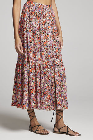 Rae Maxi Skirt Multi Floral