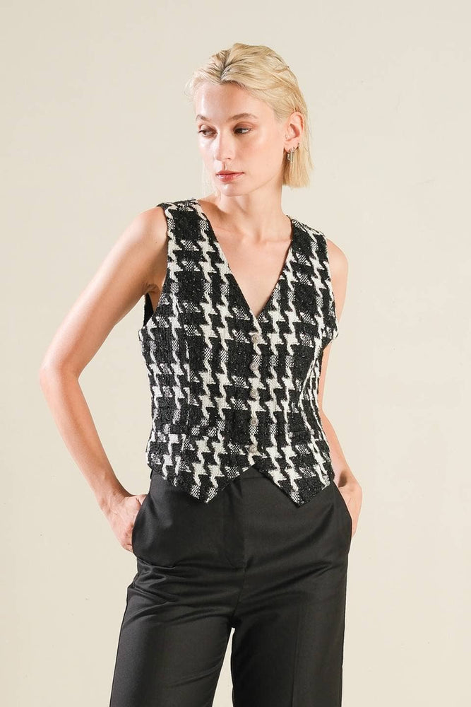 
                      
                        Kindra Tweed Vest
                      
                    