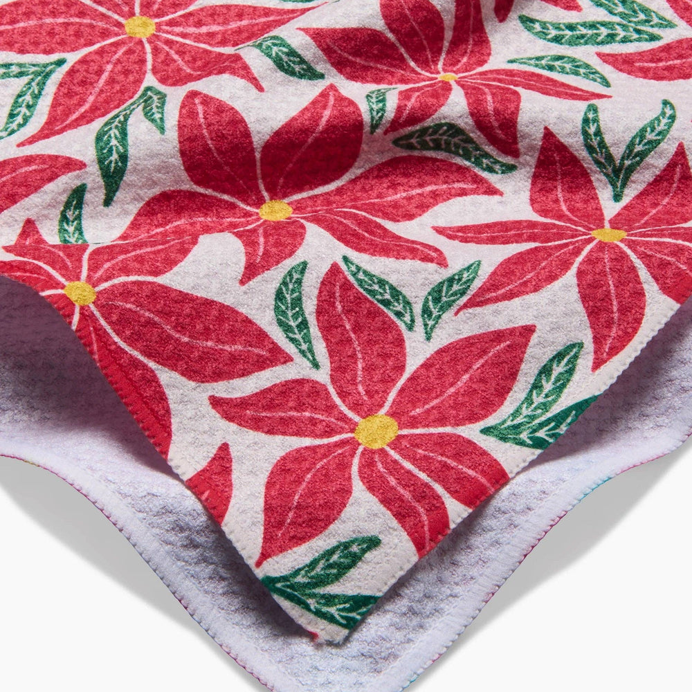 Poinsettia Party Tea Towel