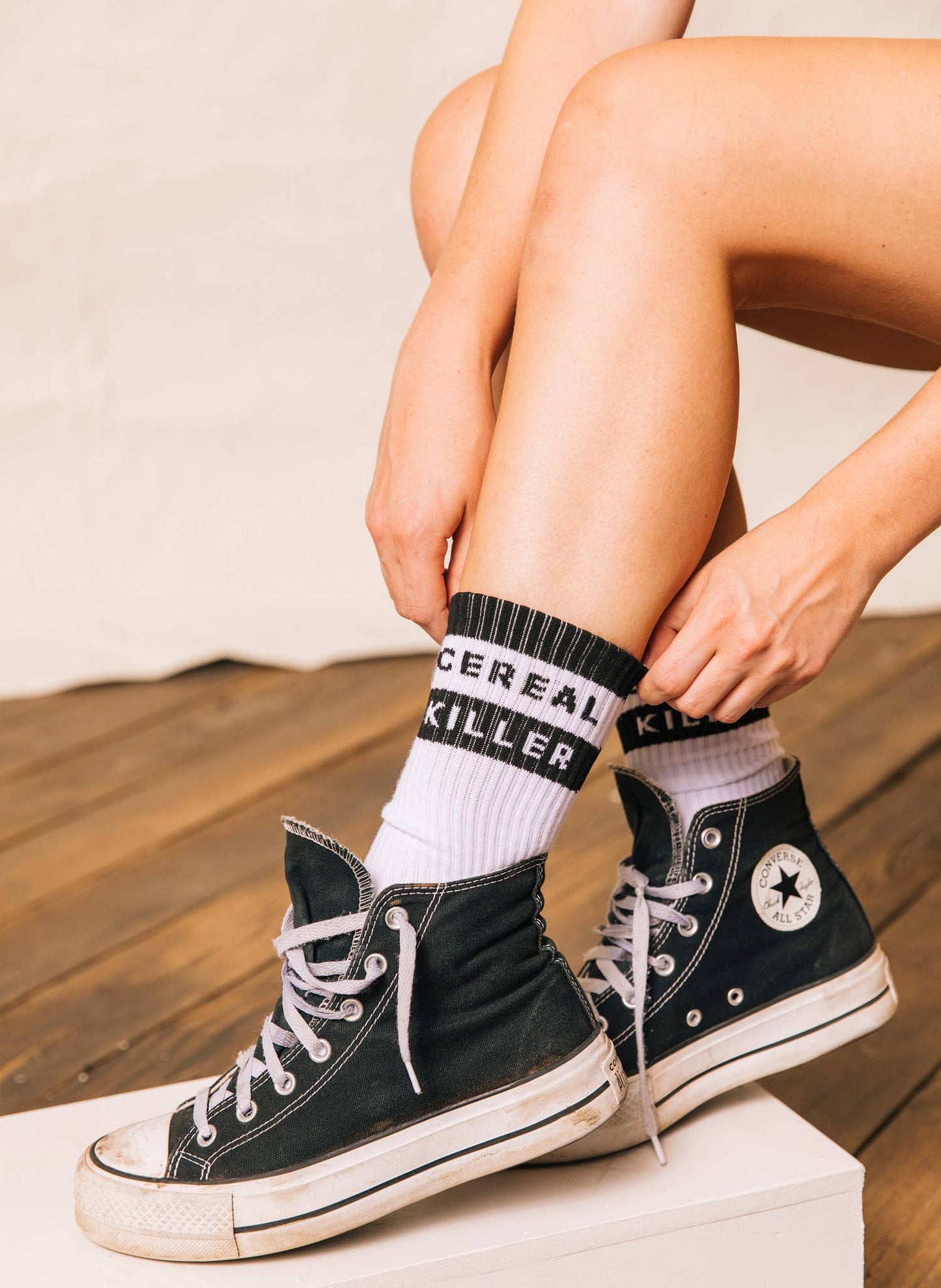 Cereal Killer Vintage Comfy Crew Socks