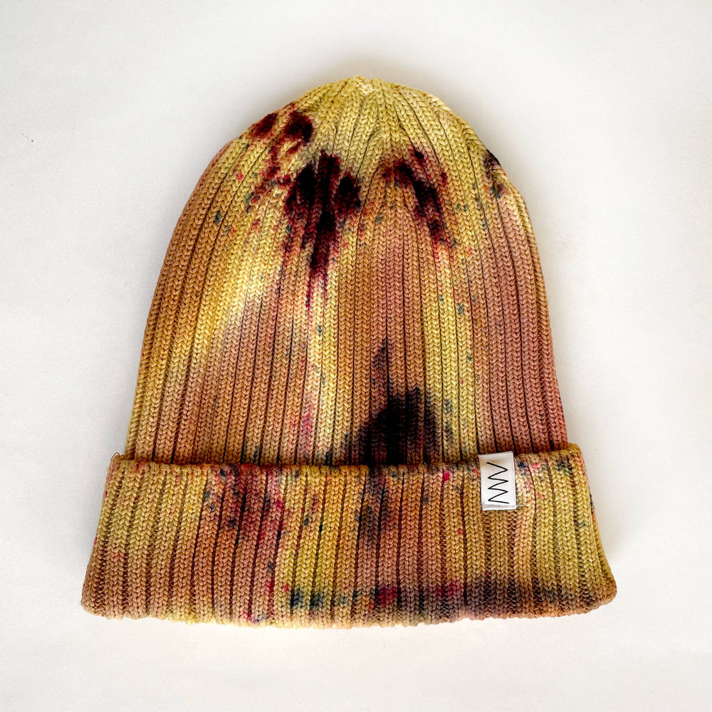 Sunflower Hand-Dyed Beanie Hat