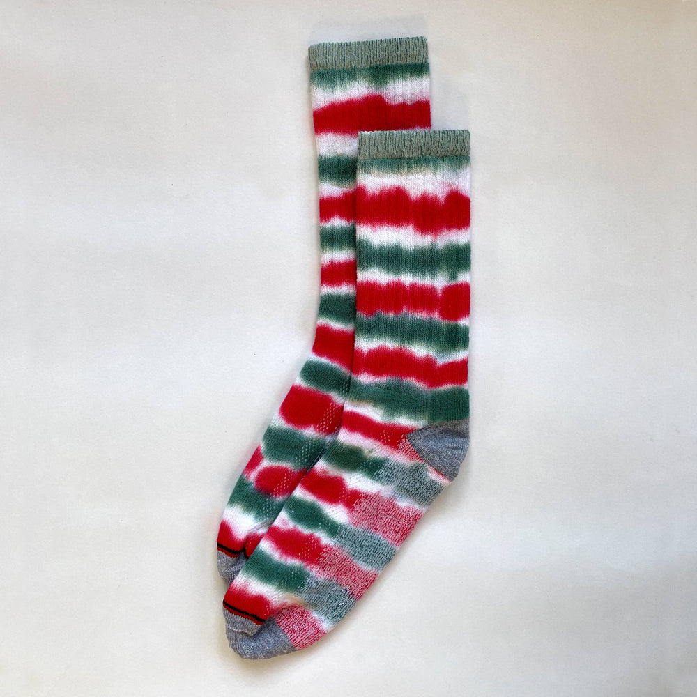 Yahoo Doris Hand-Dyed Stripe Sock for Holiday