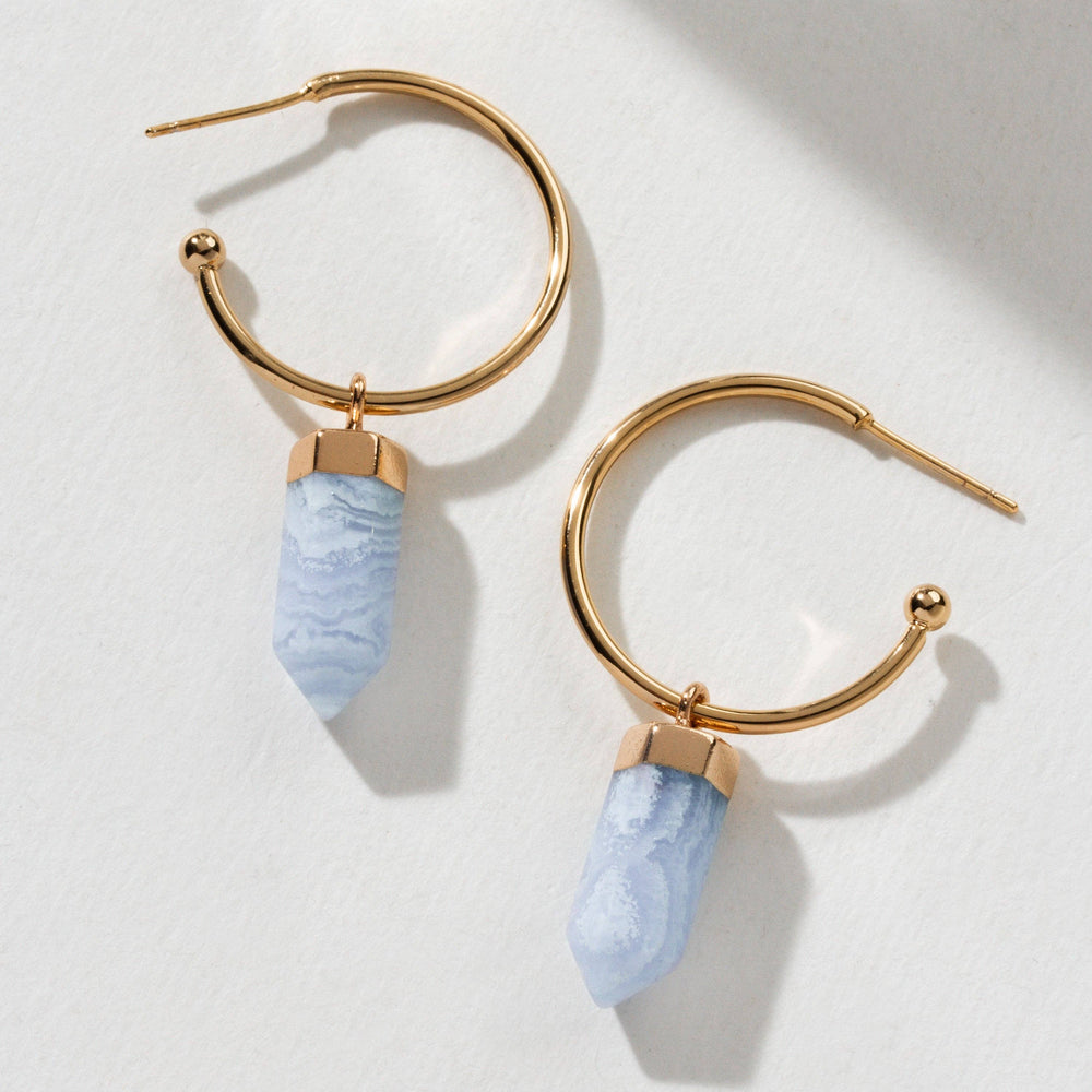 Cloudscape Circlets Post Hoop Earring