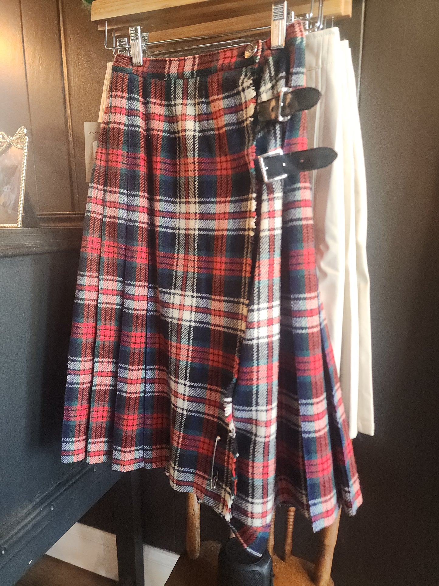 Vintage Siren Plaid Skirt - 1970s