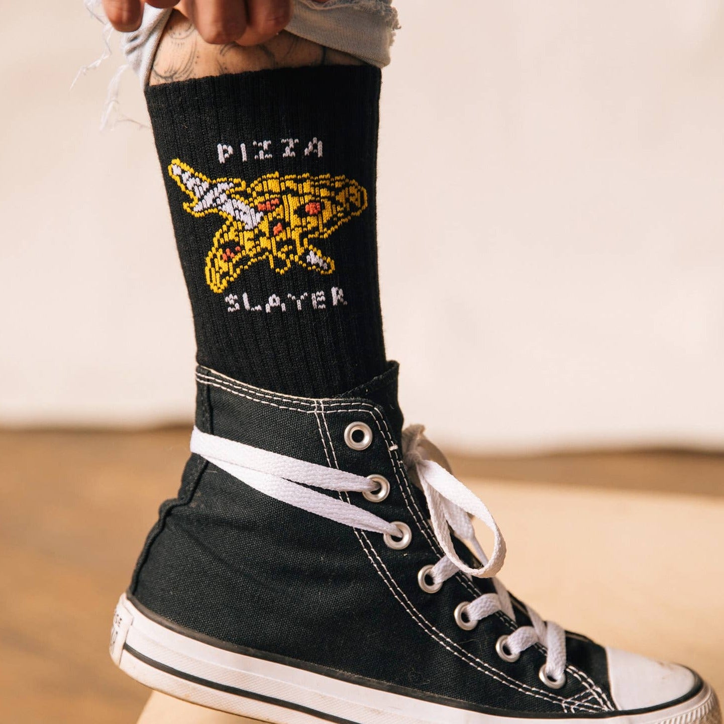 Pizza Slayer Socks