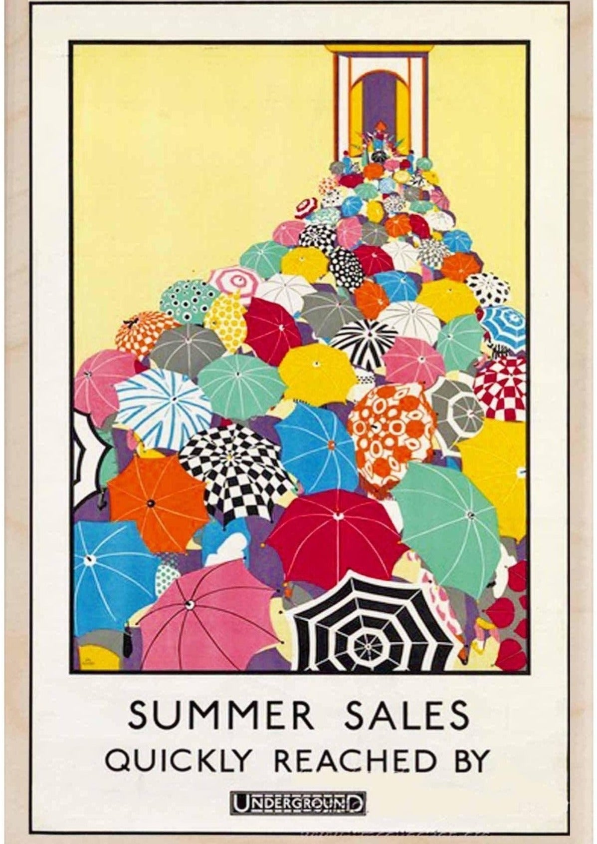 Summer Sales Wooden Postcard