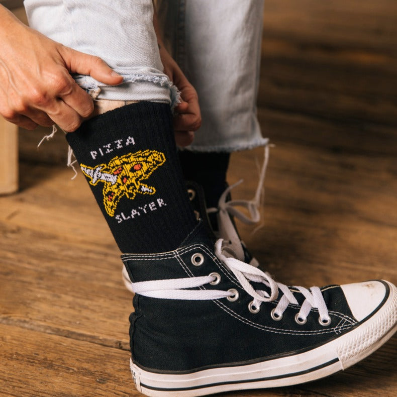 Pizza Slayer Socks